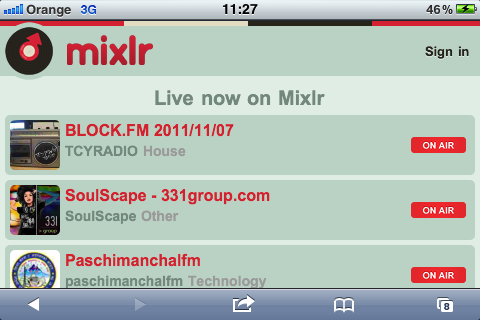 iPhone landscape browser Vmpob